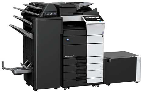 black and white office printer and copy machine
